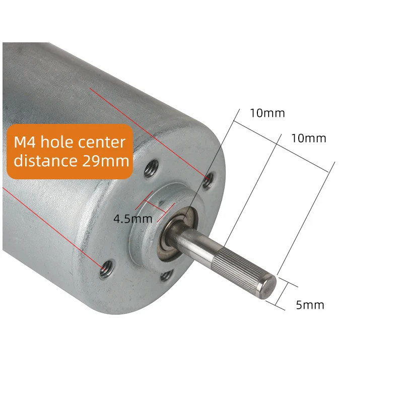 Imagem -03 - Mini dc Brushless Motors Motor do Eixo Biaxial Regulamento de Velocidade Pwm Dois Rolamento de Esferas Motor B4260m Dc18v 775