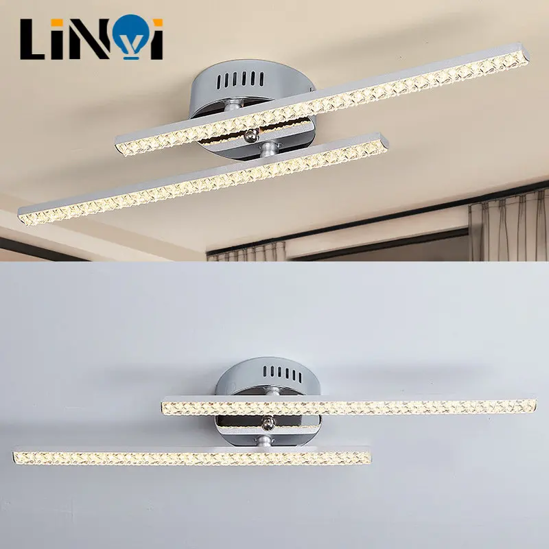 

Luxury LED Bar Ceiling Light Diamond Shape Ceiling Lamp AC85-265V 2 Lights Bar for Bathroom Bedroom Kitchen Decoration New