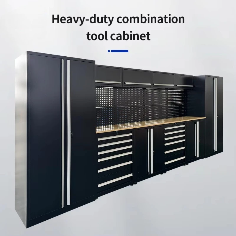 Yinuo Multi Function Heavy Duty Workshop Custom Large Plywood Tool Cabinet Workbench  Garage Storage Cabinet Workbench