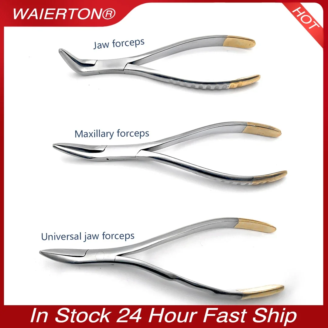 Dental Tools Residual Root Tweezers Tooth Extraction Forceps Maxillary Mandibular Teeth Universal Pliers Dental Instrument