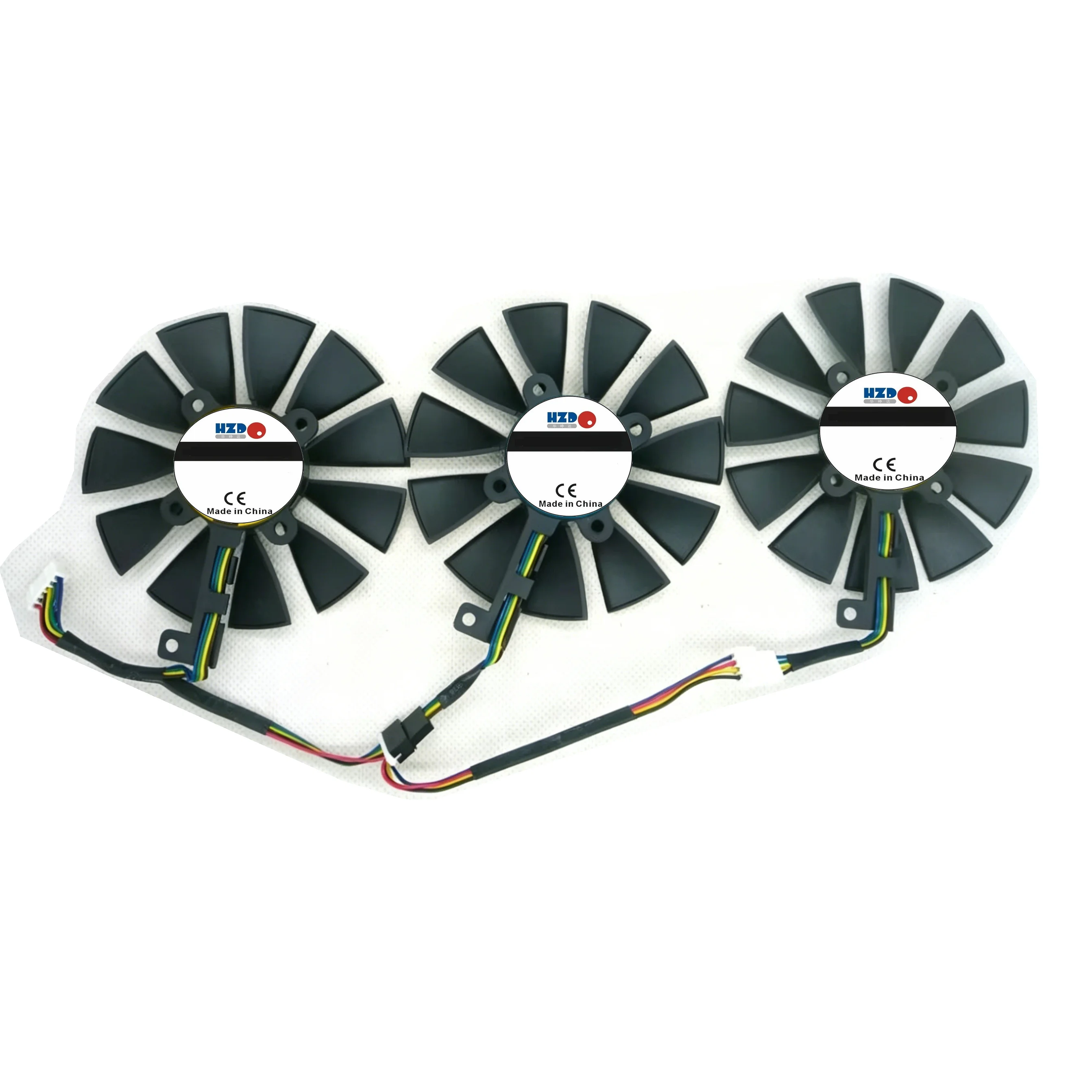 Original HZDO Graphics Cards Cooling Fan STRIX-RX480-O8G-GAMING GTX1060 GTX1070 PLD09210S12M PLD09210S12HH