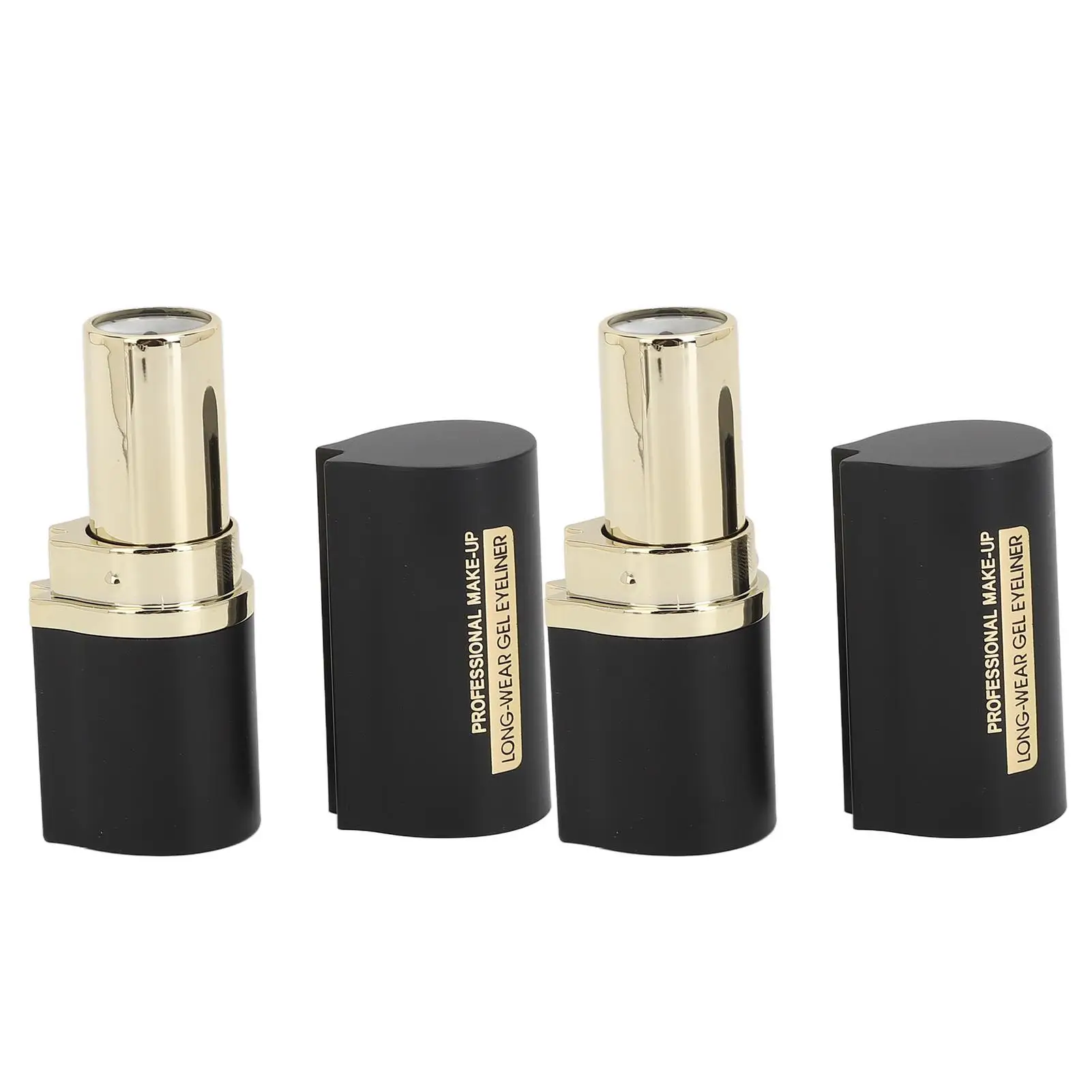 مجموعة جل محمولة بخطوط ناعمة سوداء ورمادية، أدوات مكياج احترافية مقاومة للتلطخ وسهلة الاستخدام