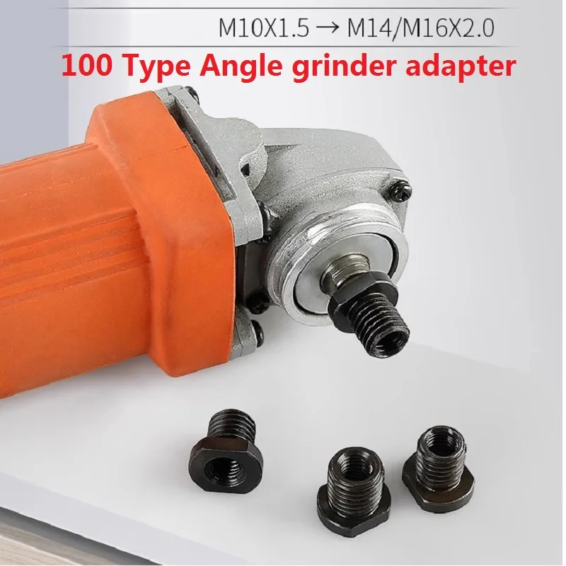 100 type Angle grinder refitted adapter M10 spindle external thread M14 M16 polishing machine accessories conversion screw