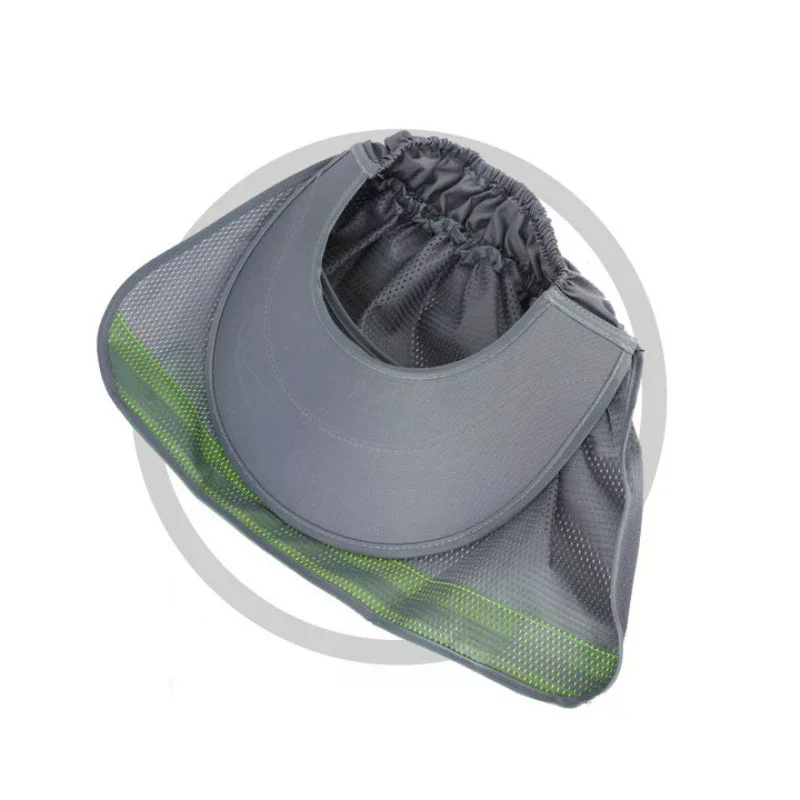 شبكة عاكسة قبعة عاكسة تنفس المضادة للأشعة فوق البنفسجية قبعة الشاطئ حماية الرقبة شال واقية من الشمس قبعة خوذات السلامة