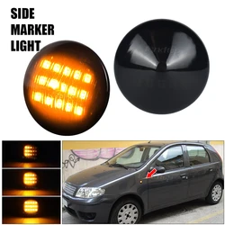 2pcs LED Dynamic Turn Signal Light Sequential Blinker Side Marker Mirror Lamp For Fiat Punto 188 1999-2012 Doblo 2001-2005