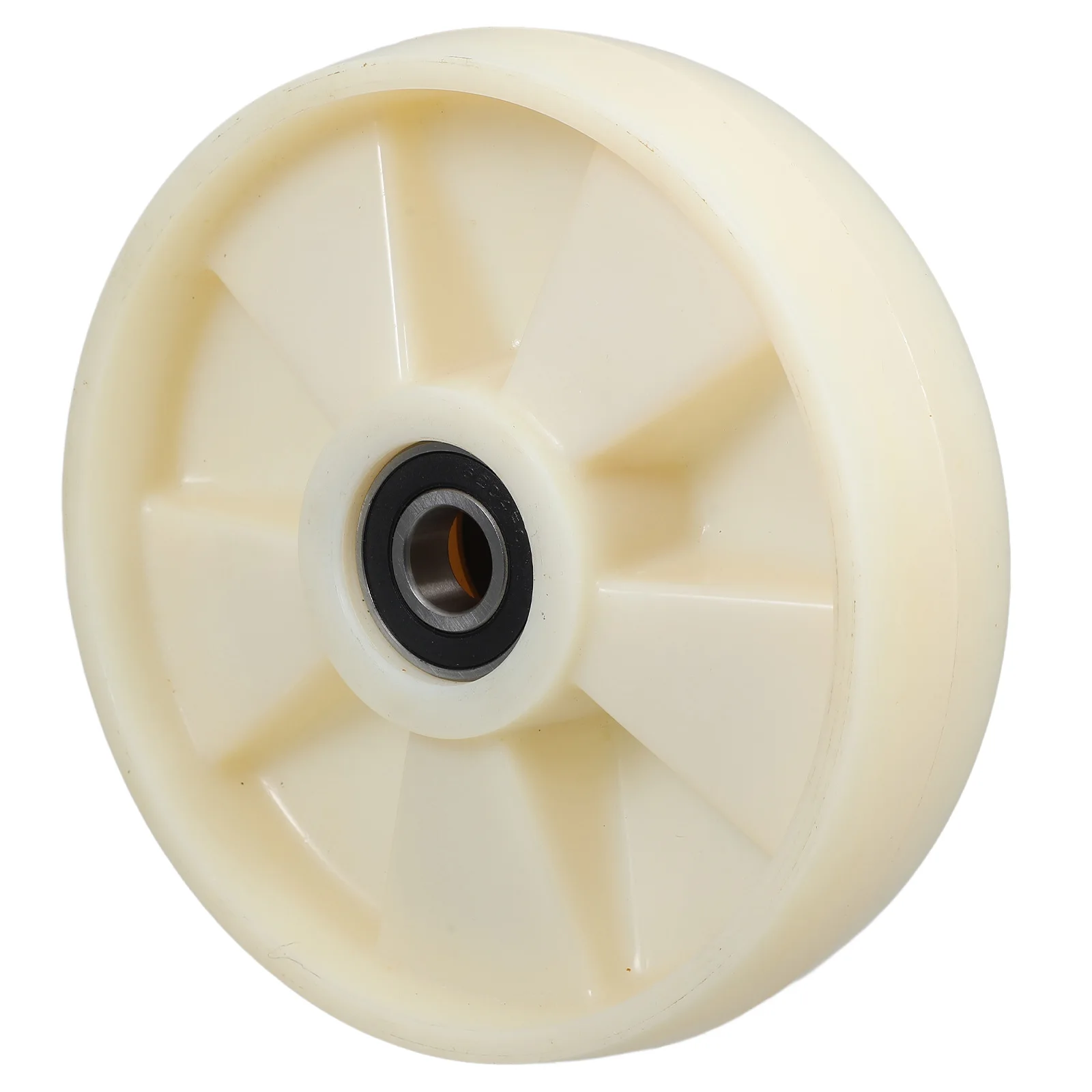 

200x50mm Swivel Caster Wheels Ball Bearings Pallet Truck 47mm Axle Nylon Heavy Duty Replacement Set Tools Parts