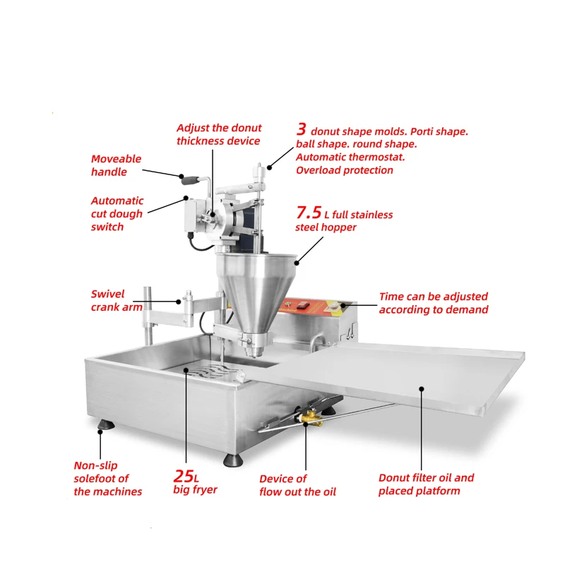 High Quality And Large Capacity Deep Fryer Automatic Customization Voltage Deep Fryer