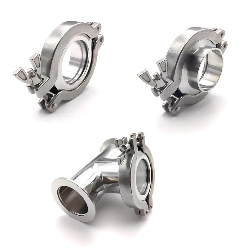 

KF50 Stainless Steel Vacuum Viewport Sight Glass Tempered Window, Flange Fitting for High Vacuum Lab Industrial Scientific Use