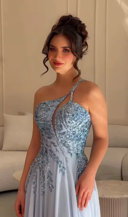 Women's Elegant Sequin A-Line Strapless Evening Dress Luxurious Beaded Prom Gown Customized High-Quality Wedding Party Attire image 2