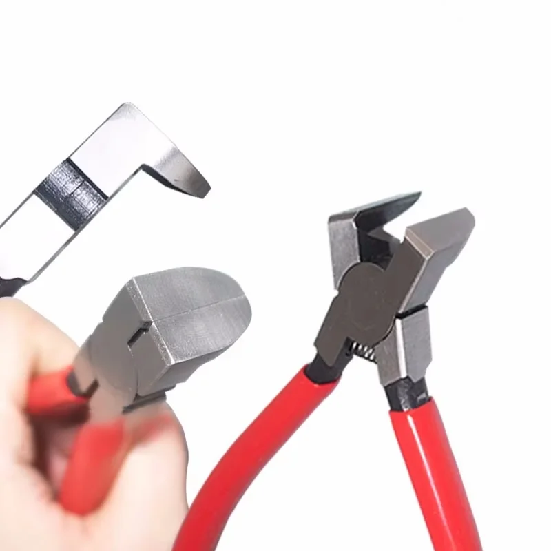 Right Angle Nozzle Pliers Electronic Precision Top Cutting Pliers 90 Degree Flat Scissors 6-Inch Plastic Model Diagonal Pliers