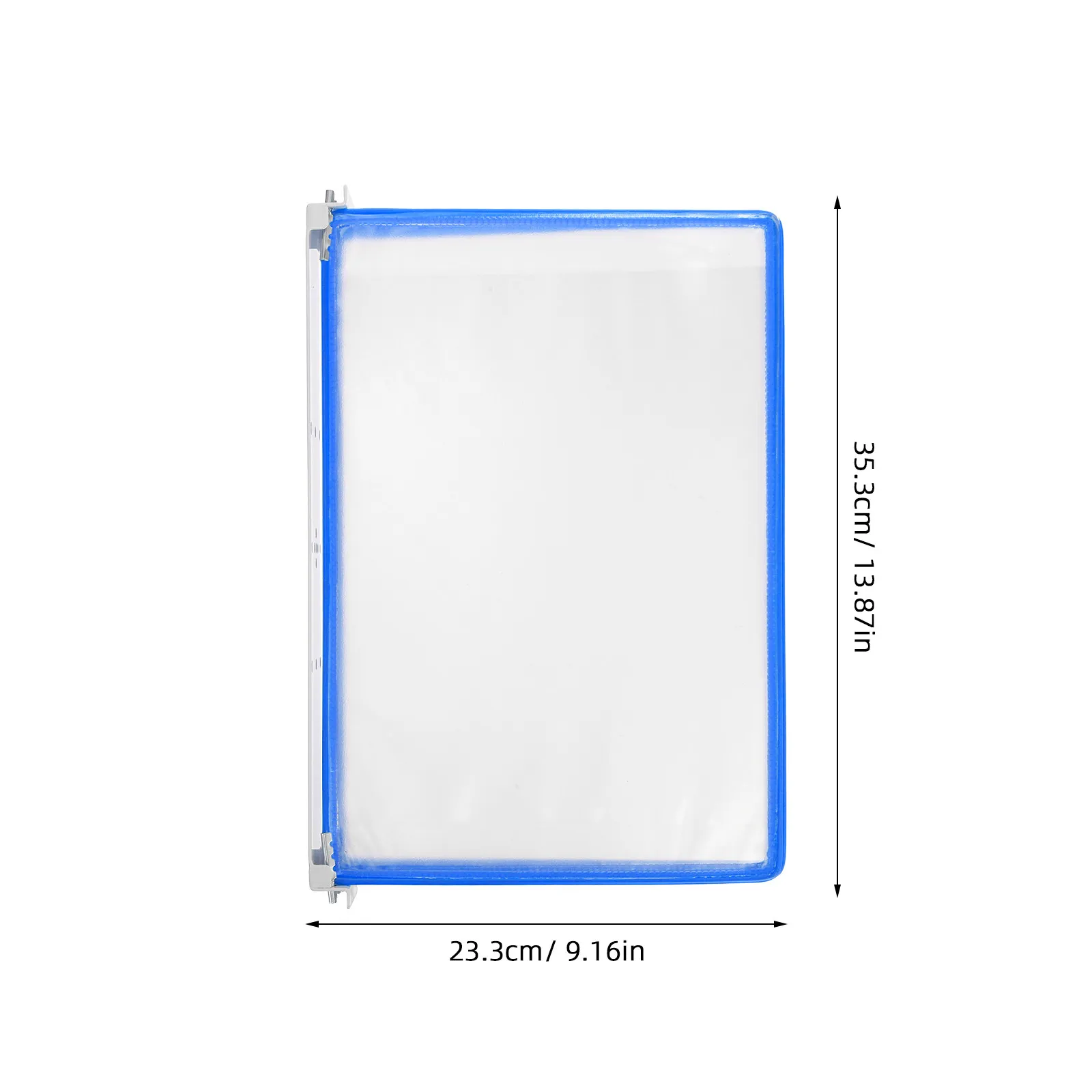 5 Page Clear Wall File Holder Hanging Document Rack A4 Brochure Display Office Wall Mounted Organizer Space Saving Folder Holder