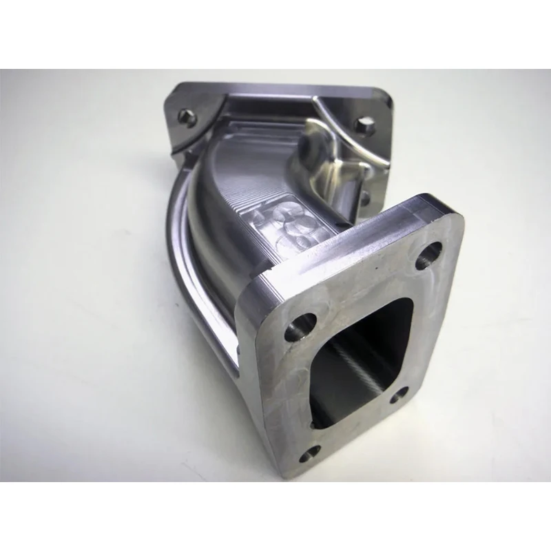 Curvatura de codo de acero inoxidable de 90 grados mecanizada CNC personalizada para mecanizado de torneado de piezas de motor