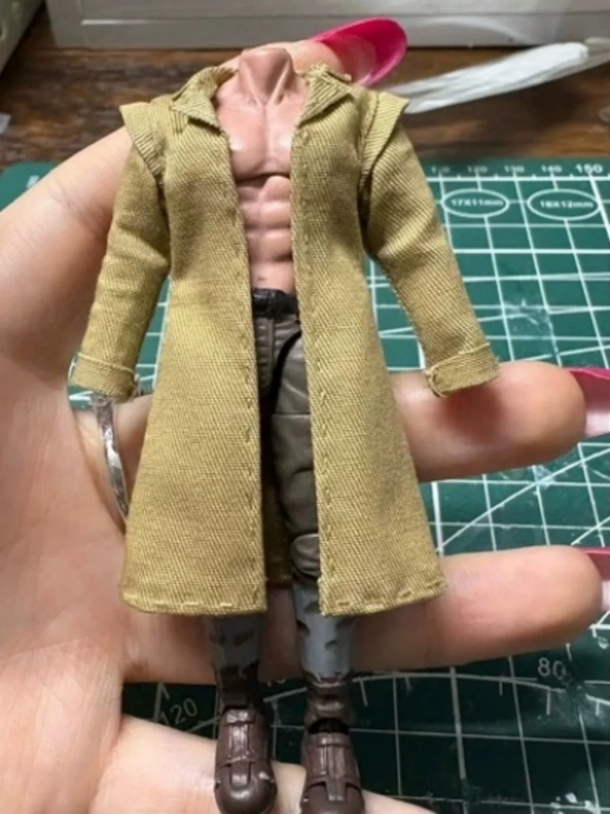 【60days Made】1/18 Scale Male Soldier Clothing Accessories Robe Half-robe Sleeveless Hooded Coat Fit 3.75''Action Figure Model
