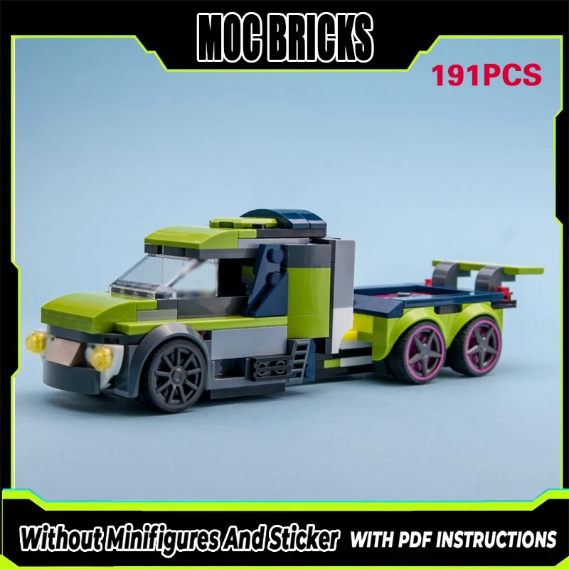 

City Car Model MOC Building Bricks Classic City Supertruck Modular Technology Gifts Holiday Assemble Children Toys Suit