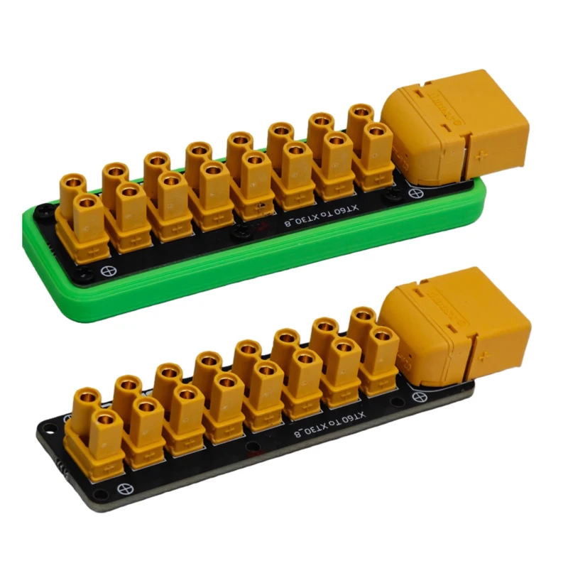 1 peça xt60 para 8 canais xt30 pdb 100a placa de distribuição de energia de corrente de carga máxima distribuidor de energia para carro rc/barco/submarino/robô