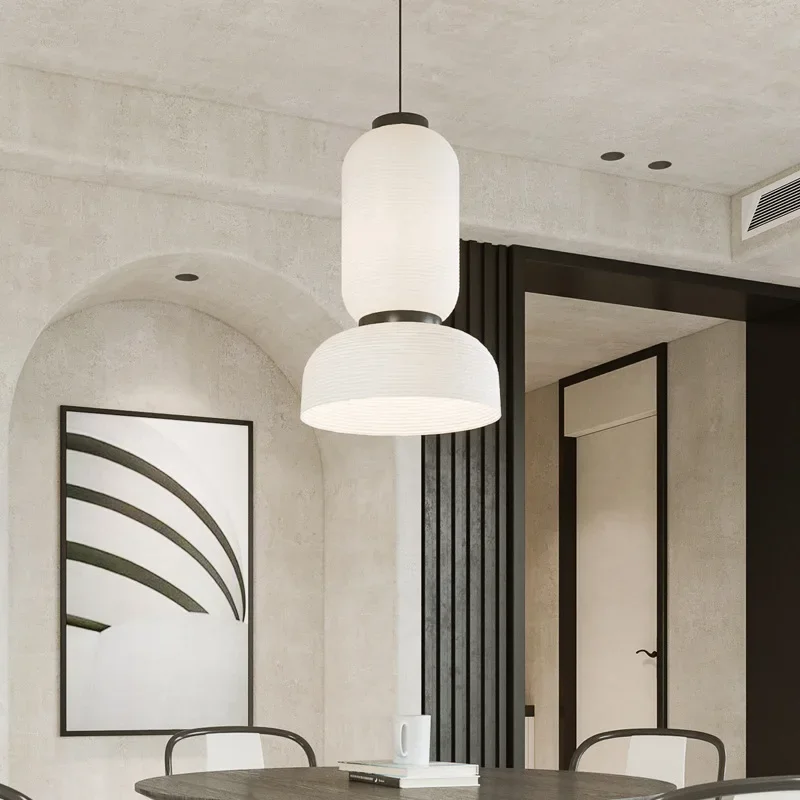 2025 Nordic Lamp Wabi Sabi Pendant Lamp Rice Paper Chandelier Japan Style Hanging Light Ceiling Living Room LED Home Decor Chand