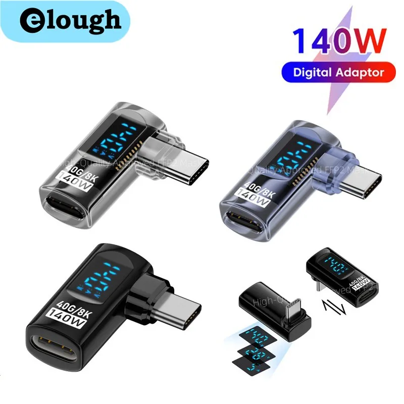 

Цифровой адаптер 140 Вт, адаптер типа C-C OTG, 8k при 60 Гц, преобразователь быстрой зарядки, передача данных для Iphone 15 Samsung Xiaomi Huawei