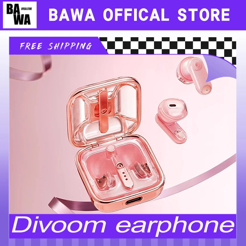 

Divoom Air Earbuds Wireless Bluetooth5.3 Active Noise Reduction Hi-Fi Earphone Dynamic Spatial Sound Field Headphones Gift