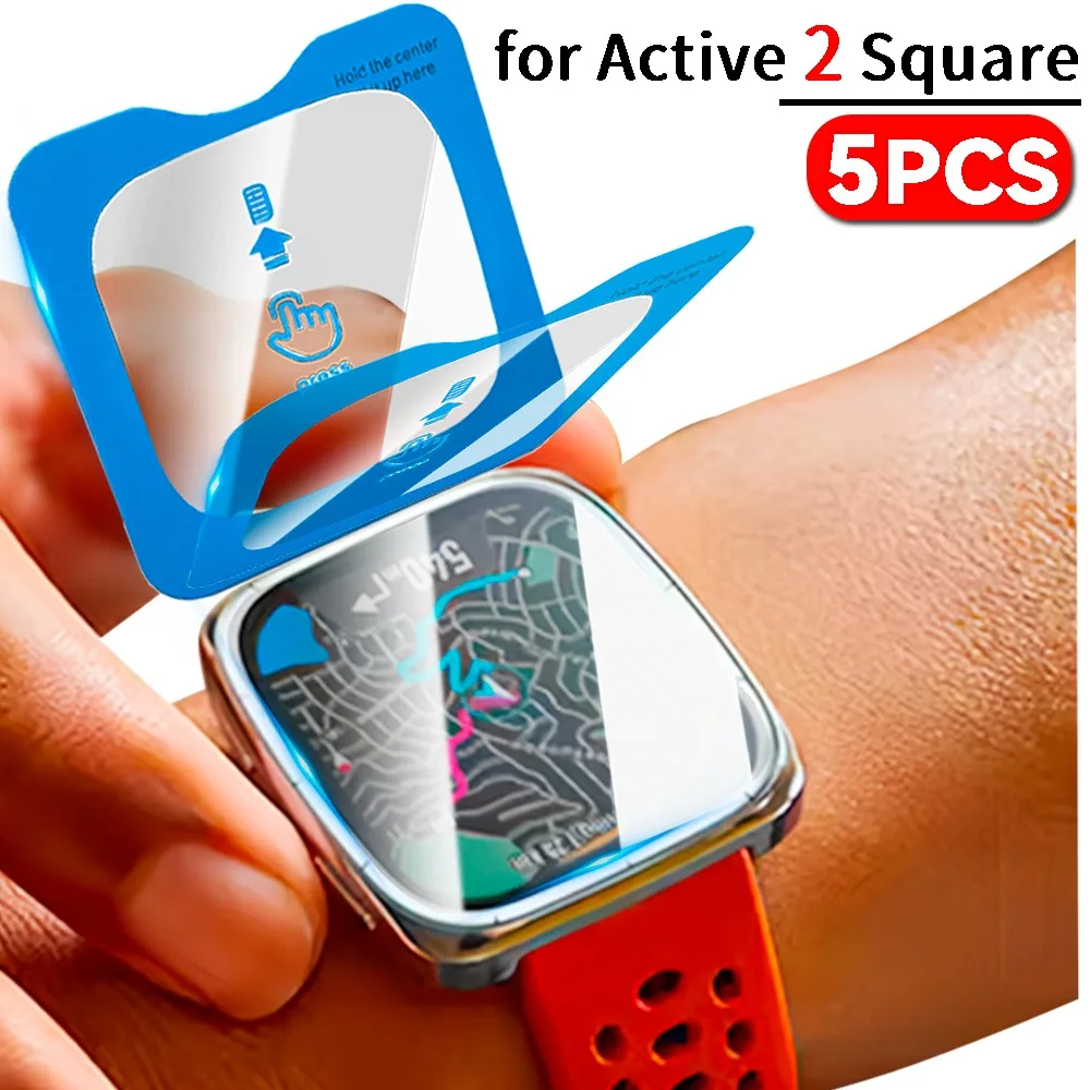 

1-5 шт. Защитная пленка из закаленного стекла для Amaxfit Active 2 Square HD с защитой от царапин и полным покрытием для Active 2 Square