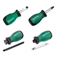 Mini Screwdriver Practical Slotted for Cross Stubby Screwdriver Magnetic Telescopic Screwdriver Bit Hand Tool for Repair