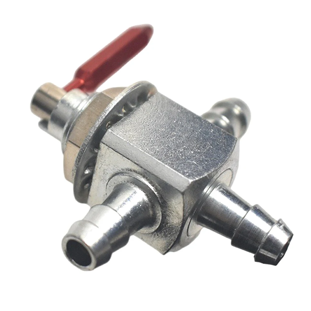 Lawn Mower Valve Two-Way Fuel Valve Metal Construction Robust Materials Weather Resistant For Lawn Maintenance