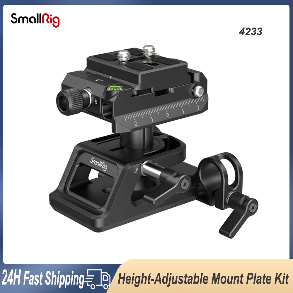 

Smallrig Universal Aluminium Alloy Arca-Swiss Height-Adjustable Mount Plate Kit for DJI RS Stabilizers DSLR Cameras Accessories