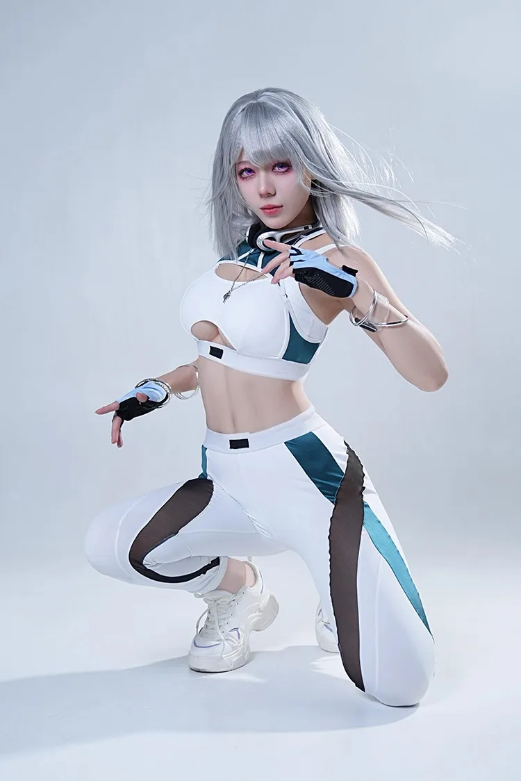 Game DirtyTechLong Pak TurnpakjeCosplay Kostuums Shayol Wei Yoga Kleding Sexy Patchwork Strakke Sportkleding