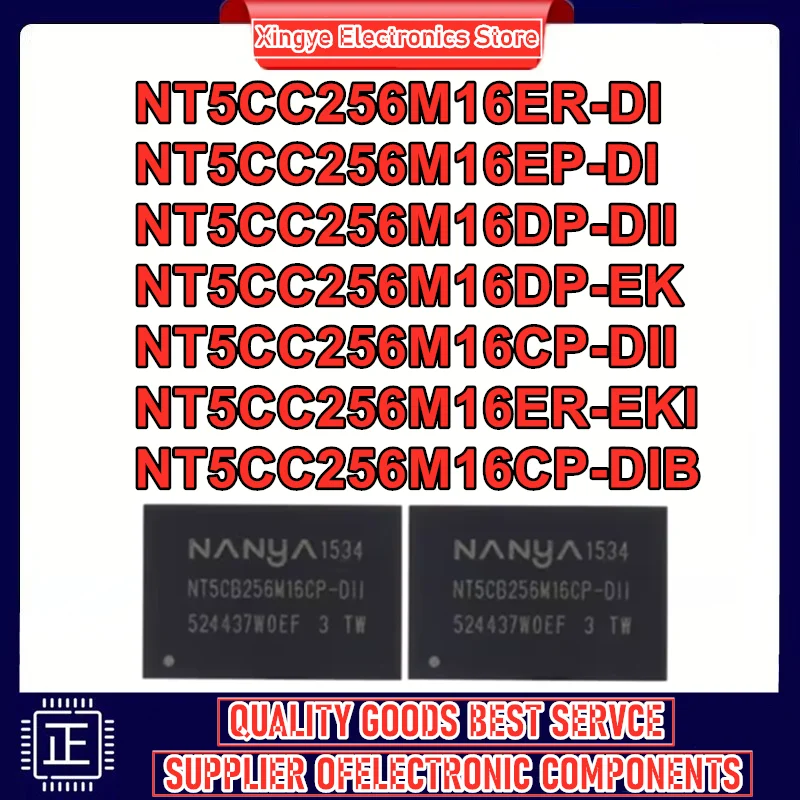 5Pcs Nt5Cc256M16Er-… - image