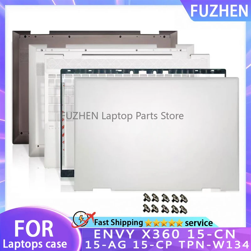 

NEW Laptop For HP ENVY X360 15-CN 15-AG 15-CP TPN-W134 LCD Back Cover Backlit Keyboard Bottom Case Top Rear Lid L23846-001