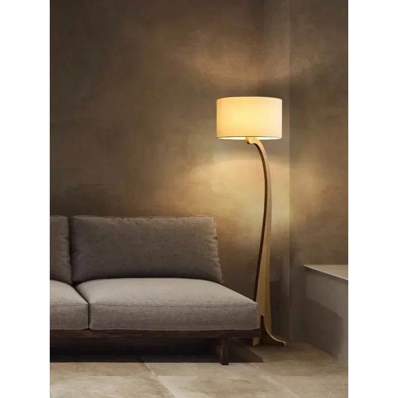 Modern Wooden Floor Lamp Home Decor Led Night Lights Living Room Sofa Standing Lamp For Bedroom Lighting For Living Room