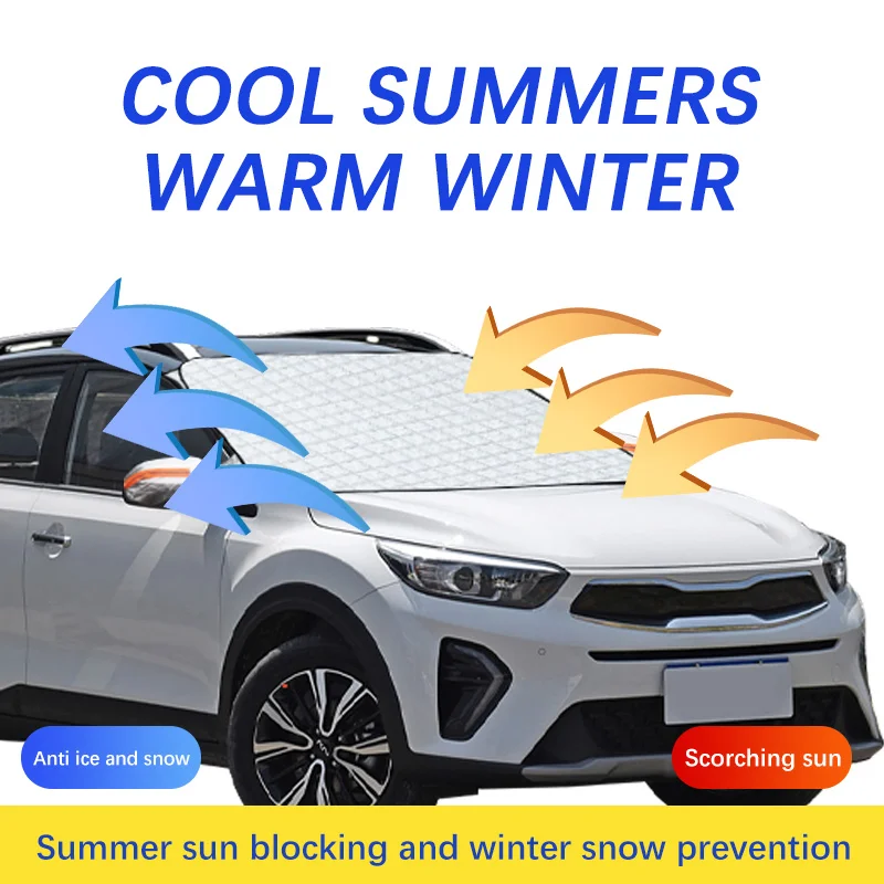 Auto Exterior Accessories For KIA KX1 Winter Car Snow Shield Shade Front Windshield  Waterproof Ice-Frost Sunshade Cover