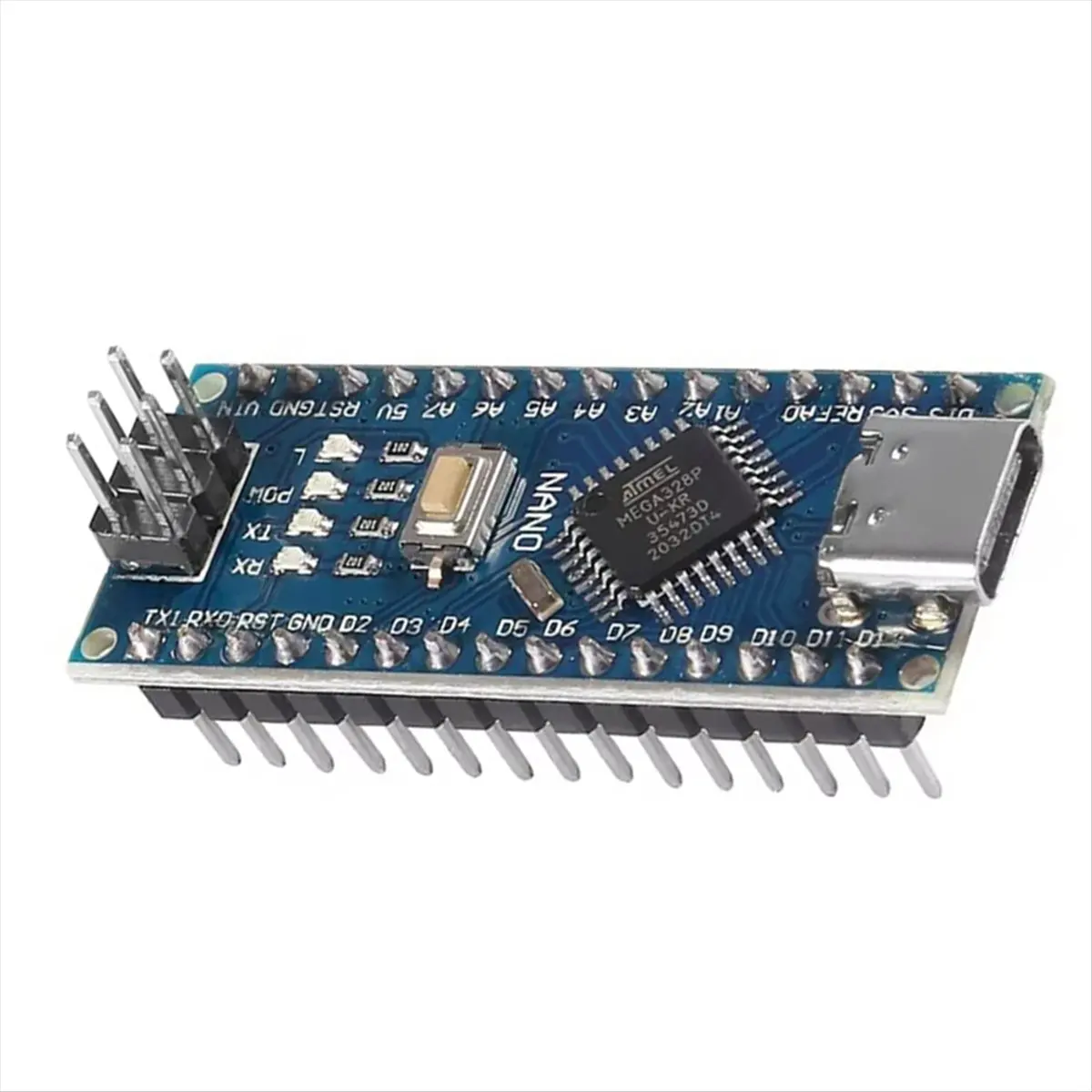 #96F Electronics Accessories,10pcs for Arduino Nano V 3.0 Atmega328 Controller Compatible Board (Blue)