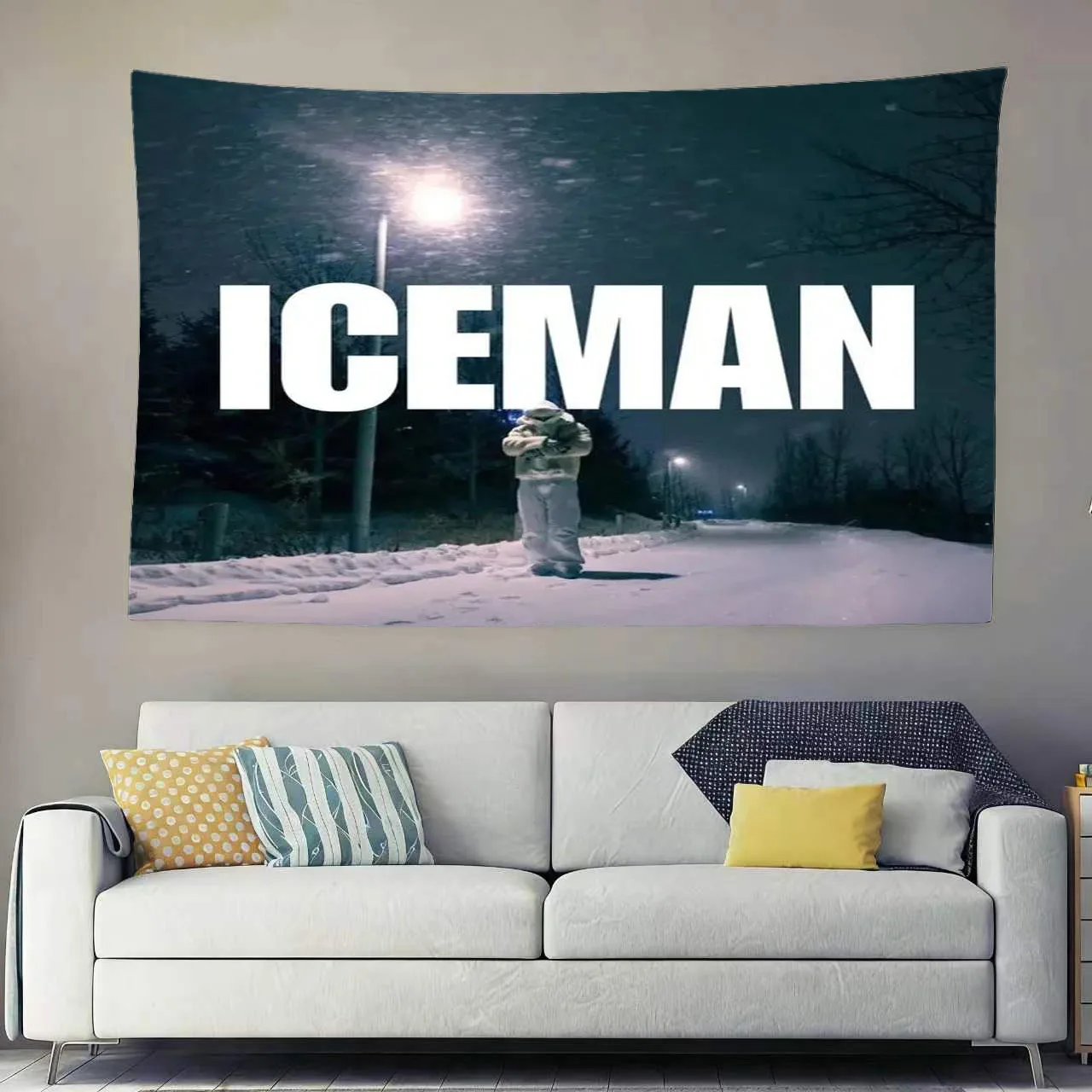 Ice Man Album Theme Flag Tapestry Drake Fan Party Atmosphere Decoration Accessories Cool Room Stuff Aesthetic Room Decor