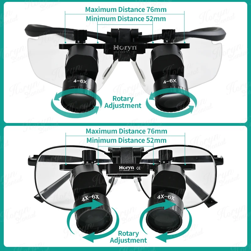 4-6X loupes Dental Binocular Magnifying Glasses 48° Wide Angle Prevention Cervical Spondylosis Magnifier Dental Loupes No LED