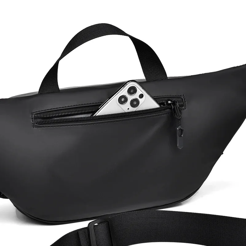 Bolso de pecho multifuncional para hombre, nuevo bolso de mensajero de Color sólido, bolso de hombro portátil versátil, bolso cruzado de gran capacidad