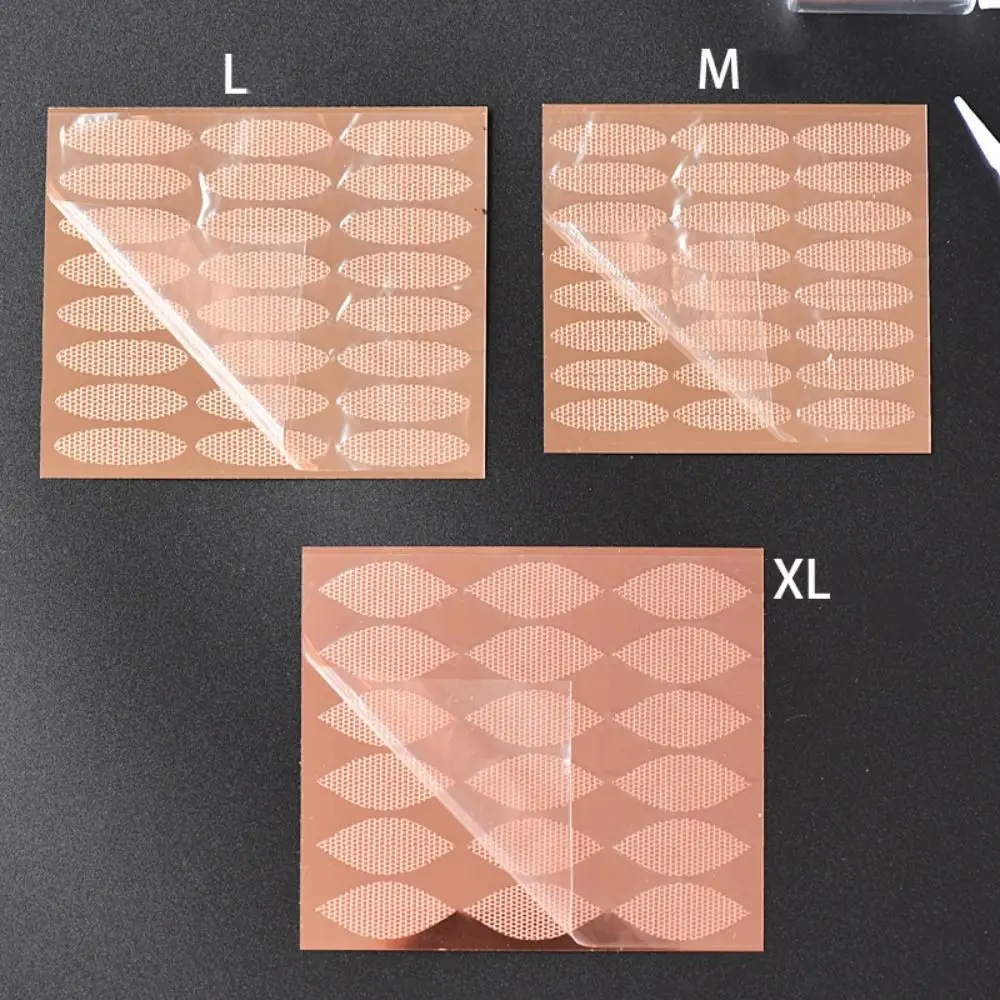 Autocollants invisibles pour les yeux, outils de maquillage, dentelle, maille, double ruban adhésif, type avec outil auxiliaire