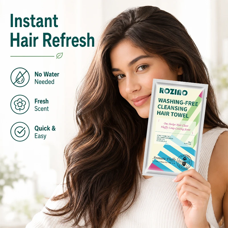 No-Rinse Shampoo Cap—Waterless Shampoo System with Pre-Filled Shampoo and Conditioner, Suitable for Travel, People with Limited Time, Bedridden Patients, and the Elderly, a Disposable Shampoo Cap Suitable for All Hair Types