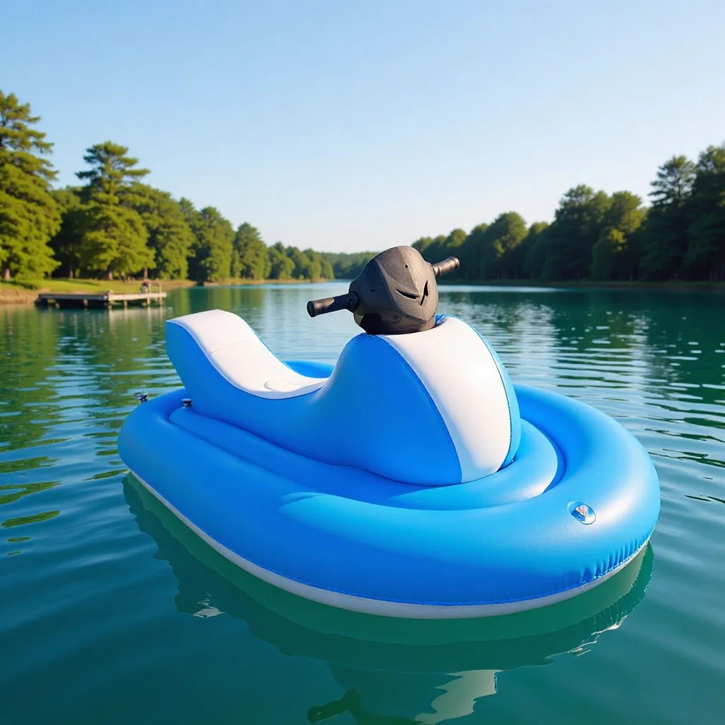 For Motorized PVC Inflatable Water Float Seat, Portable Electric‑Powered Recreational Water Toy For Water‑Park & Outdoor Aquatic
