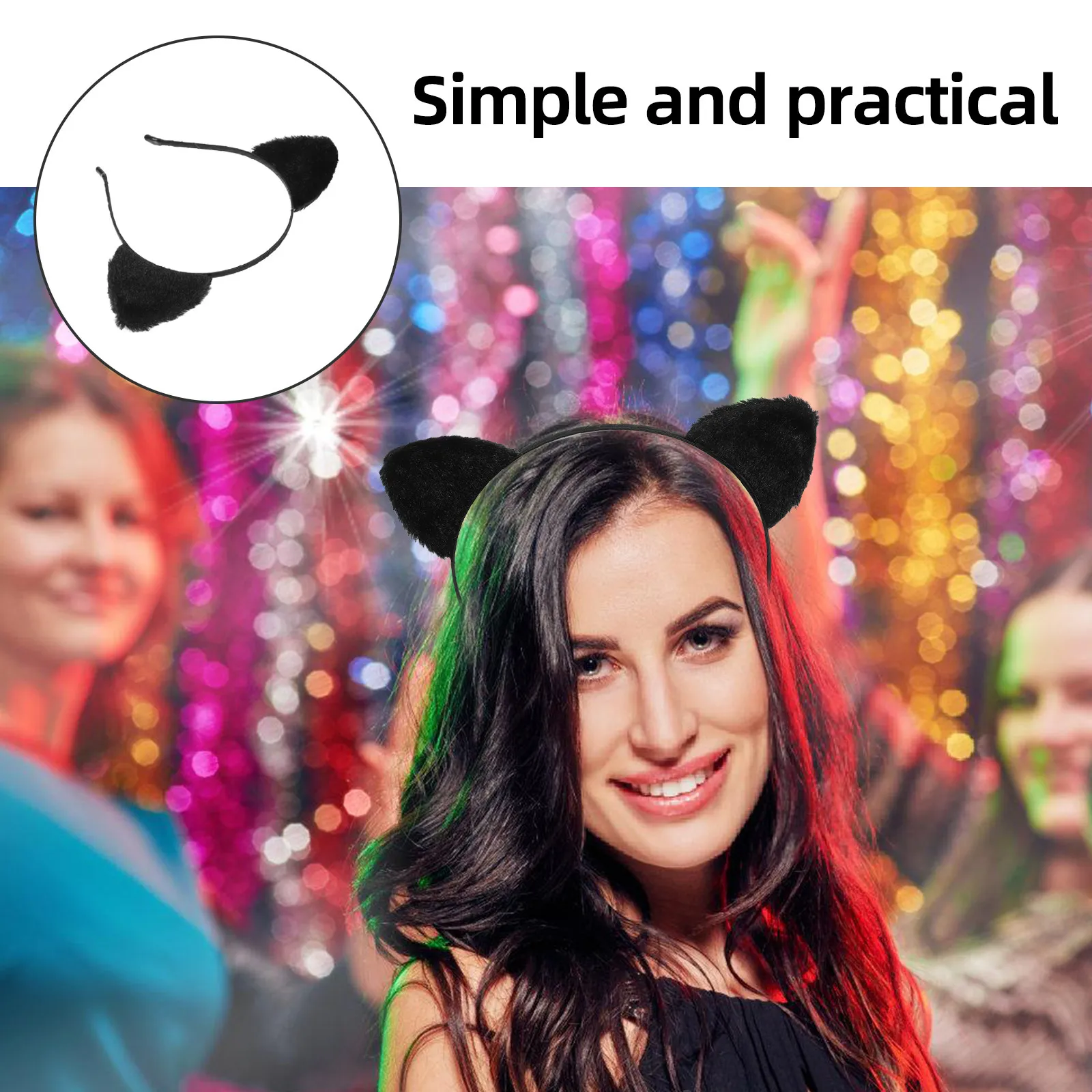 

Повязка на голову с кошачьими ушками для умывания и ухода за кожей, для женщин, для спа-процедур и макияжа, удобная повязка для лица