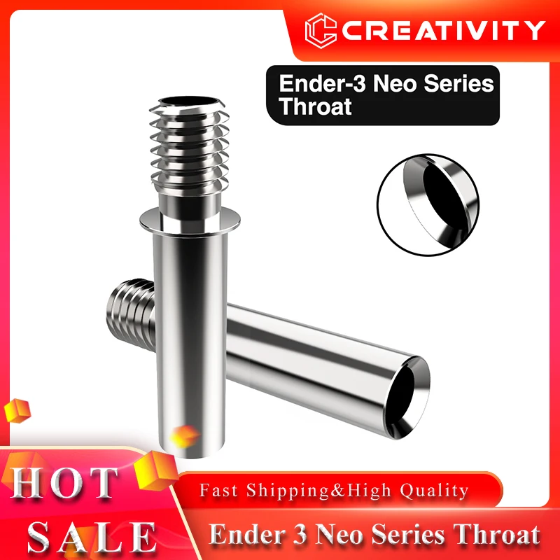 High Quality Stainless Steel Heatbreak Throat For Ender 3 V2 Neo/Ender 3 Max Neo, CR6 SE/Max/CR-5 PRO 3D Printer Part Throats