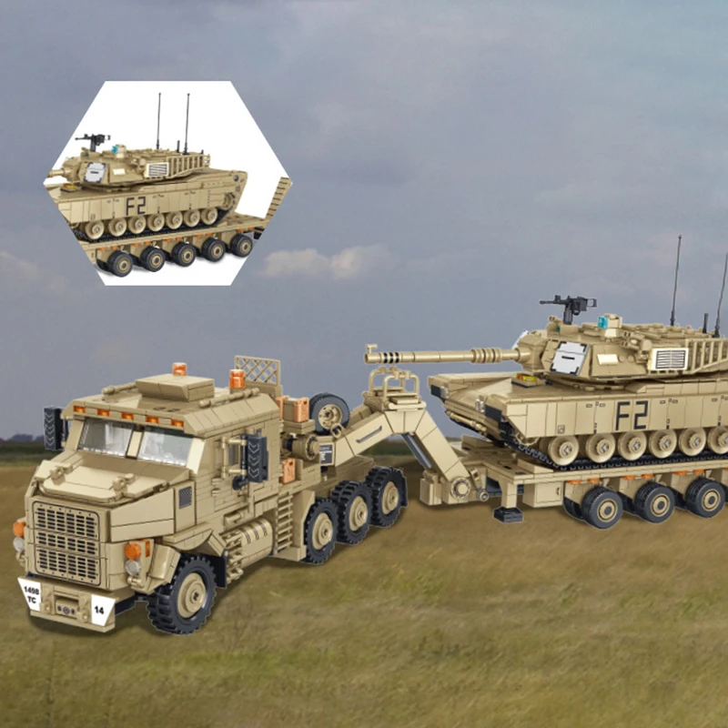 WWW2 US Военная серия M983 ракетная машина M10170 Танк транспортное средство JLTV армированный автомобиль сложный конструктор игрушки