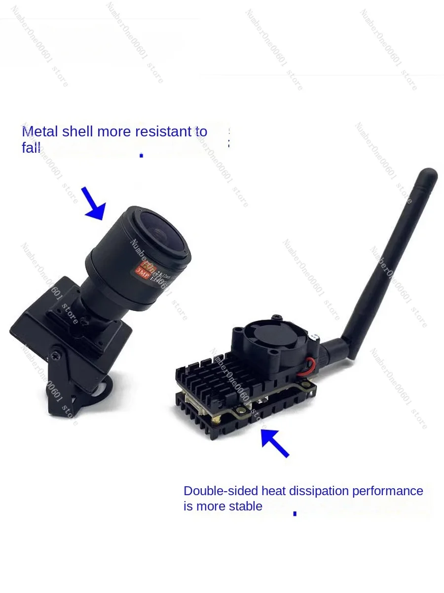 2W High-Power Long-Distance 2000MW 5.8G Image Transmission Camera HD Zoom Model Aircraft Remote Control Vehicle FPV