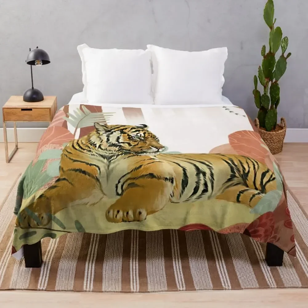 Calm Tiger - Bengal Throw Blanket Travel Luxury St Blankets