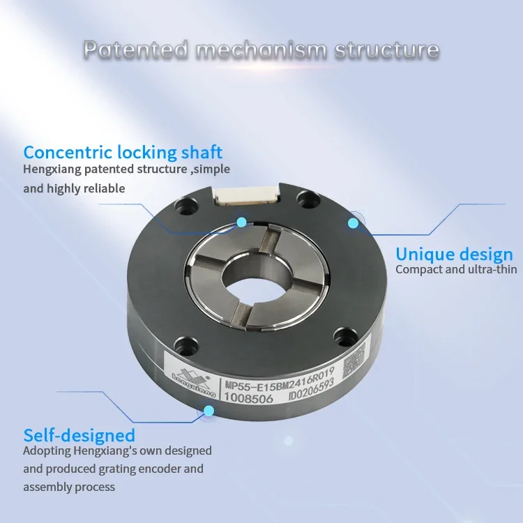 Low cost absolute encoder MP55 24+16 bits multiturn encoders SSI IP50 high precision photoelectric hollow shaft encoder