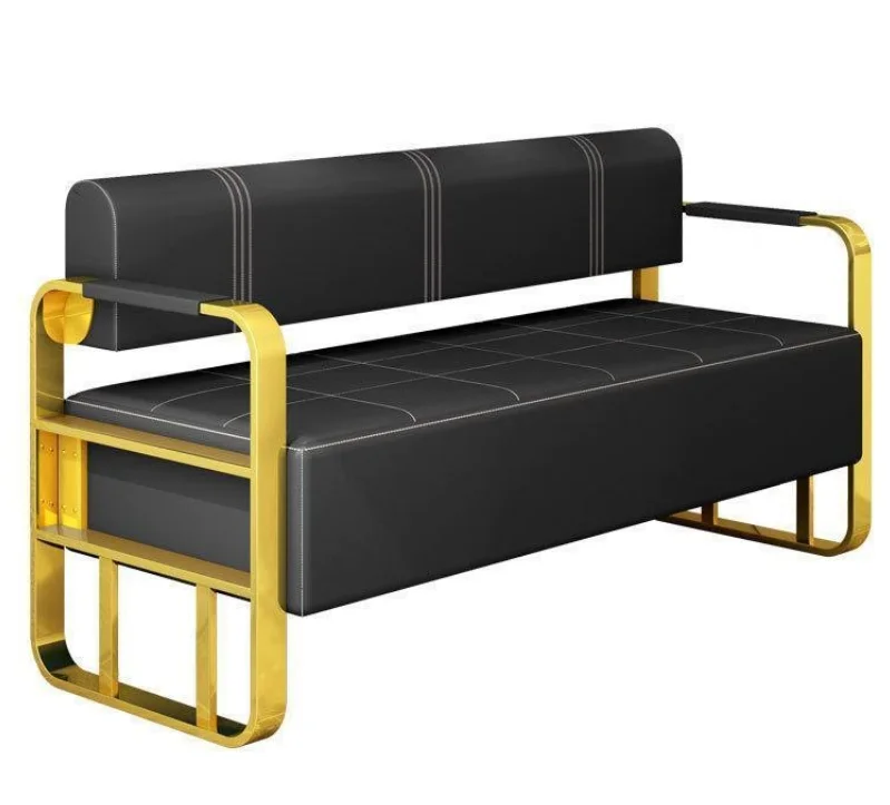 

Contemporary Modern PU Leather Sofa Bed Set with Metal Legs for Living Room Hotel Home Bar & Office Use