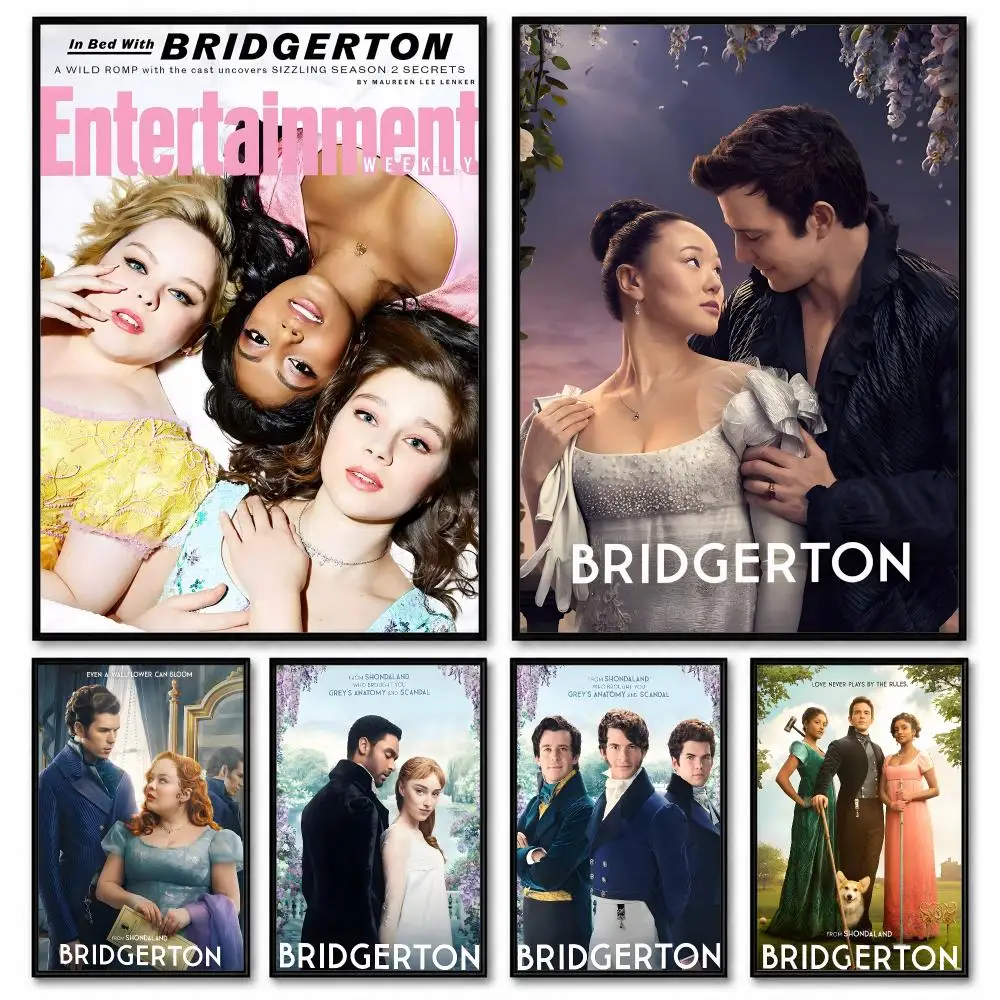 Bridgerton Poster Room Decor Home Wall Art Printing Waterproof Garage BedRoom Posters Gift