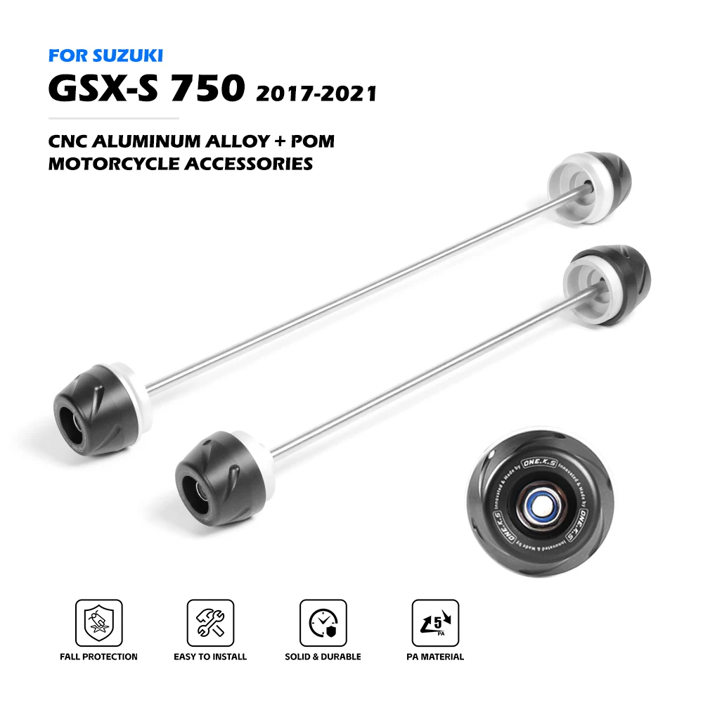 

GSXS750 Rally Front Rear Axle Fork Crash Slider For SUZUKI GSX-S 750 2017-2021 Wheel Anti-Collision Protector Motorcycle Parts