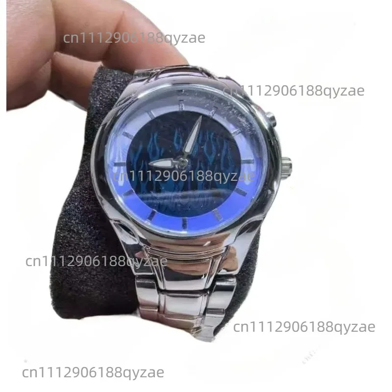 Y2k Style Dynamic Flame Men's Watch,Niche Watch