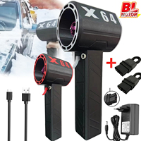 X64 Violent Blower Handheld Turbo Jet Fan 64mm Brushless Powerful 1400G Thrust 1000W Highpower Duct Fan Turbo Fan Car Air Blower