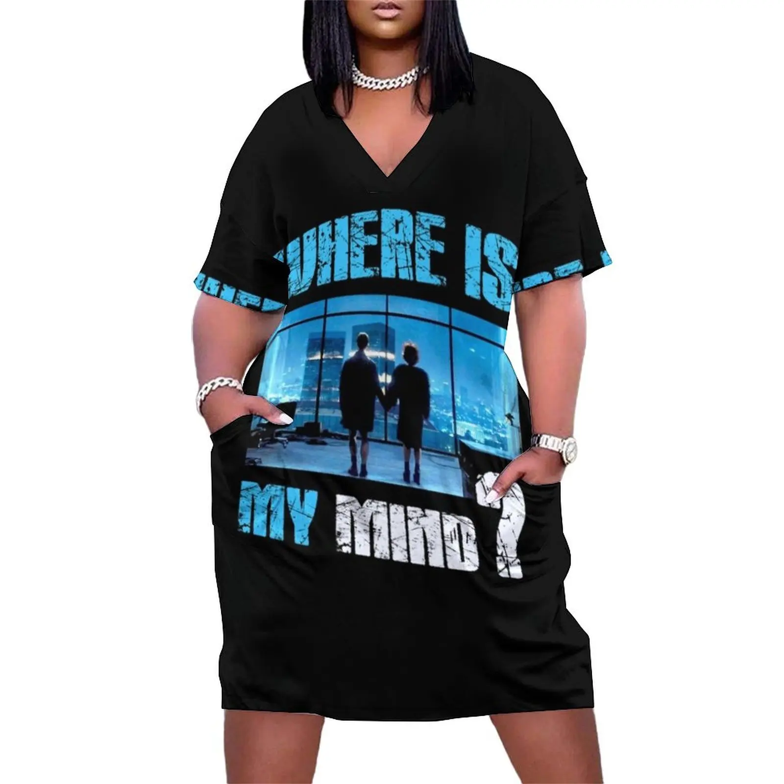 Where is my mind Loose Pocket Dress Dresses summer dress for women 2025 Women's dress